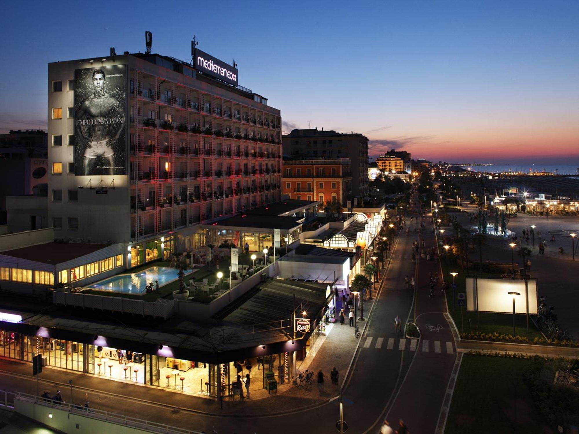 Hotel Mediterraneo Риччоне Екстер'єр фото